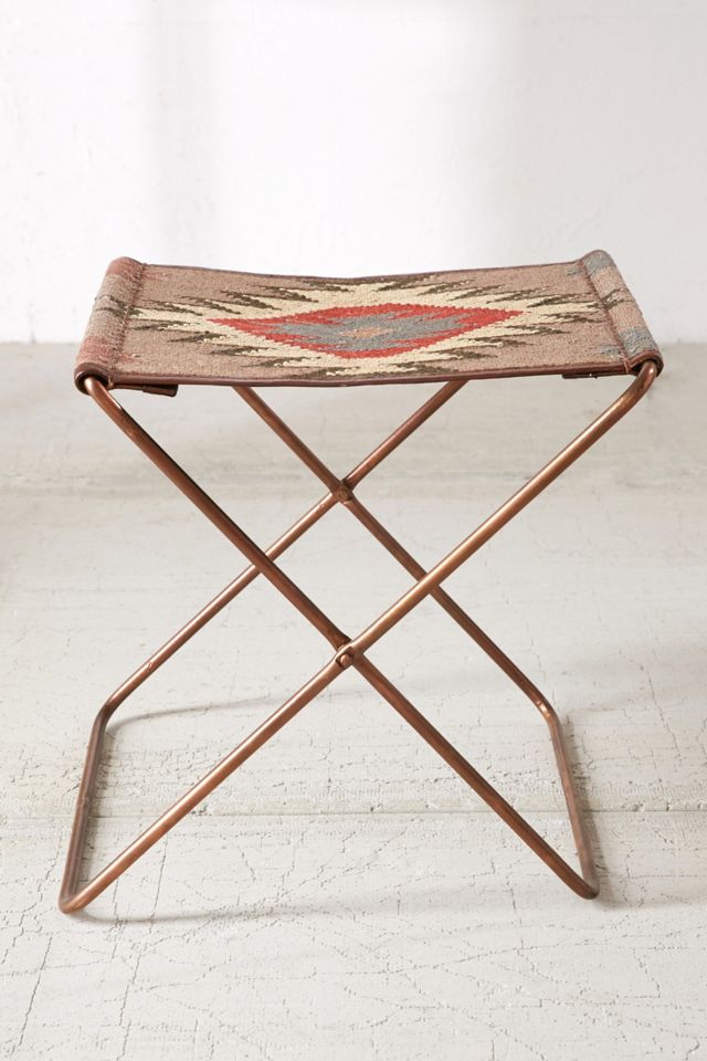 Kilim Folding Sling Stool #1