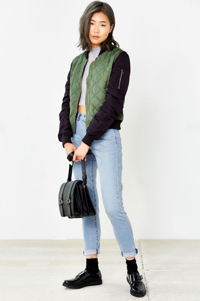 Silence + Noise Quilted Bomber Jacket #4
