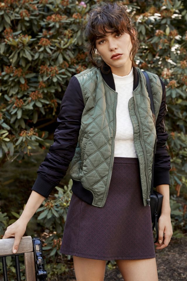 Silence + Noise Quilted Bomber Jacket #5