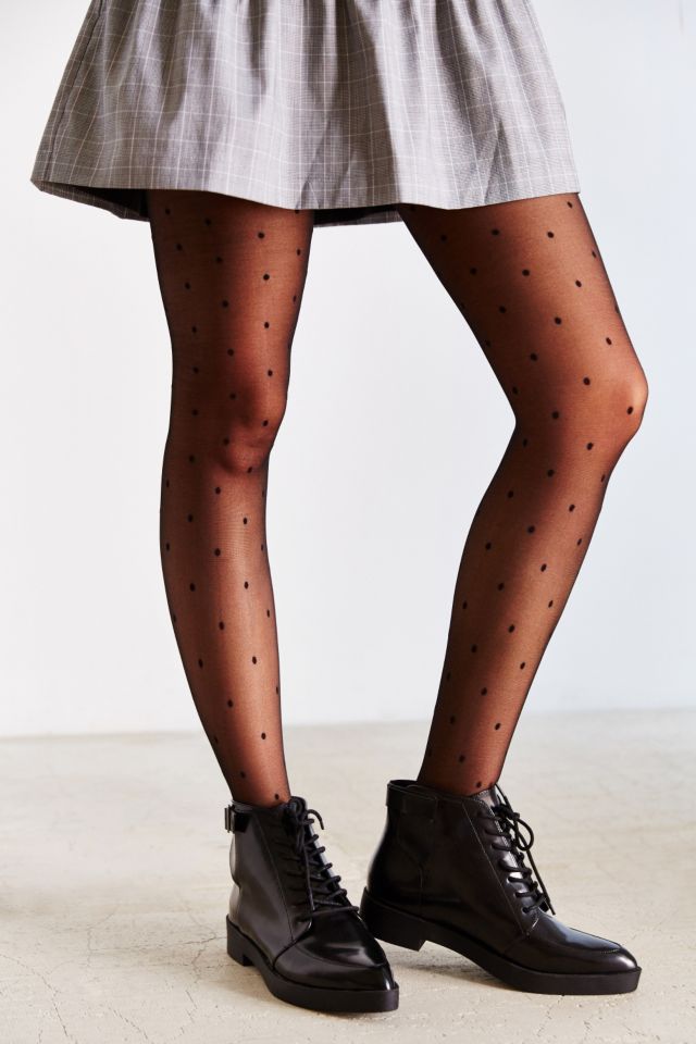 Polka Dot Mesh Tight #1