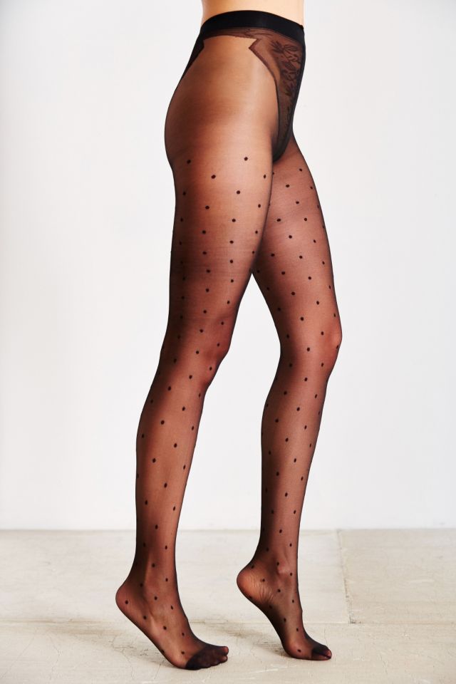 Polka Dot Mesh Tight #3