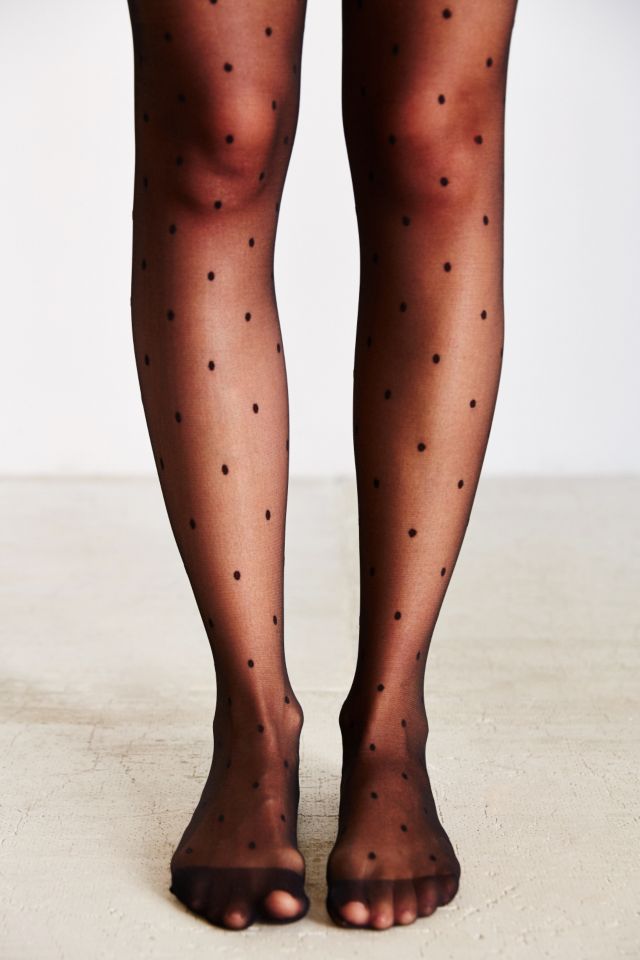 Polka Dot Mesh Tight #4
