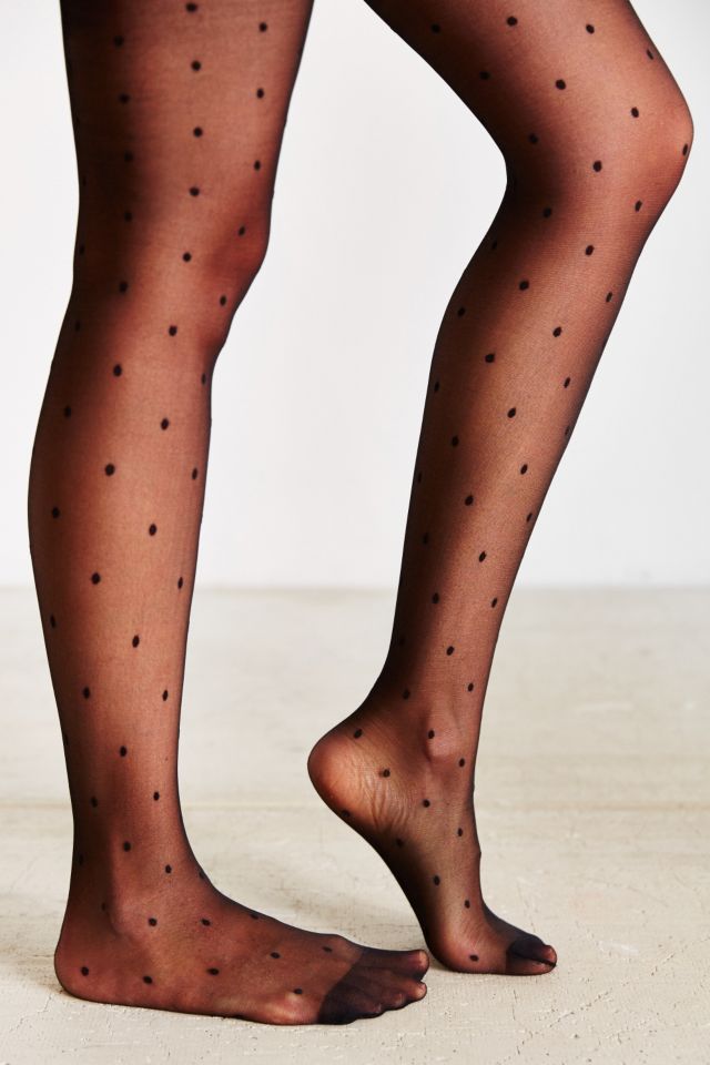 Polka Dot Mesh Tight #5