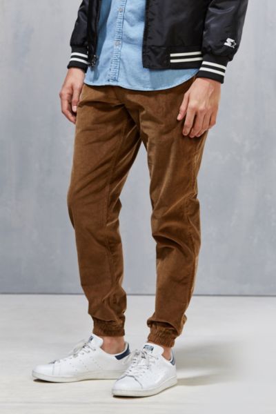 brown corduroy joggers