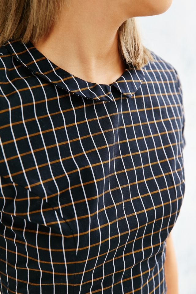 Lucca Couture Windowpane Collared Dress #2
