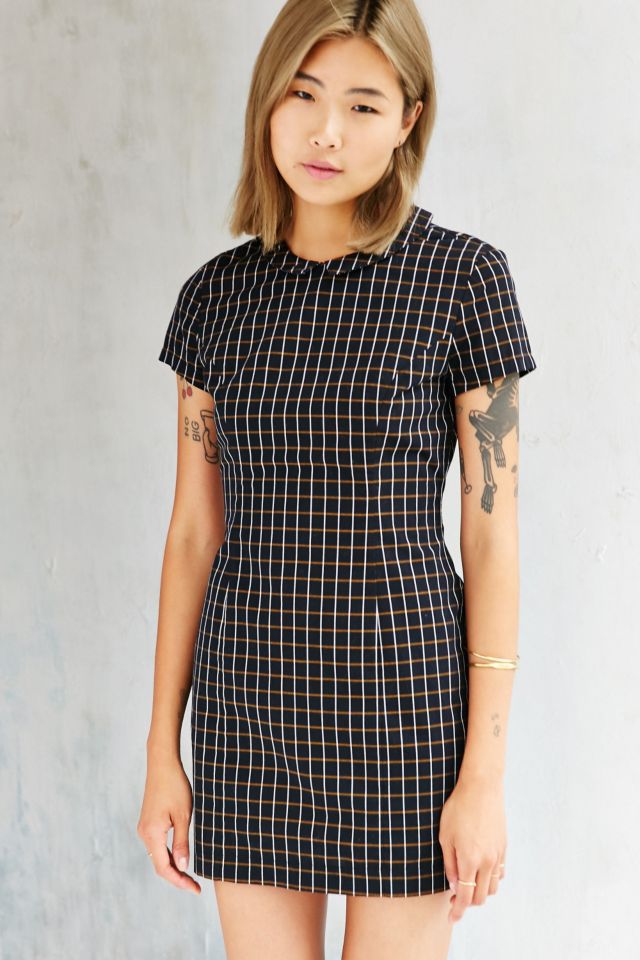 Lucca Couture Windowpane Collared Dress #4