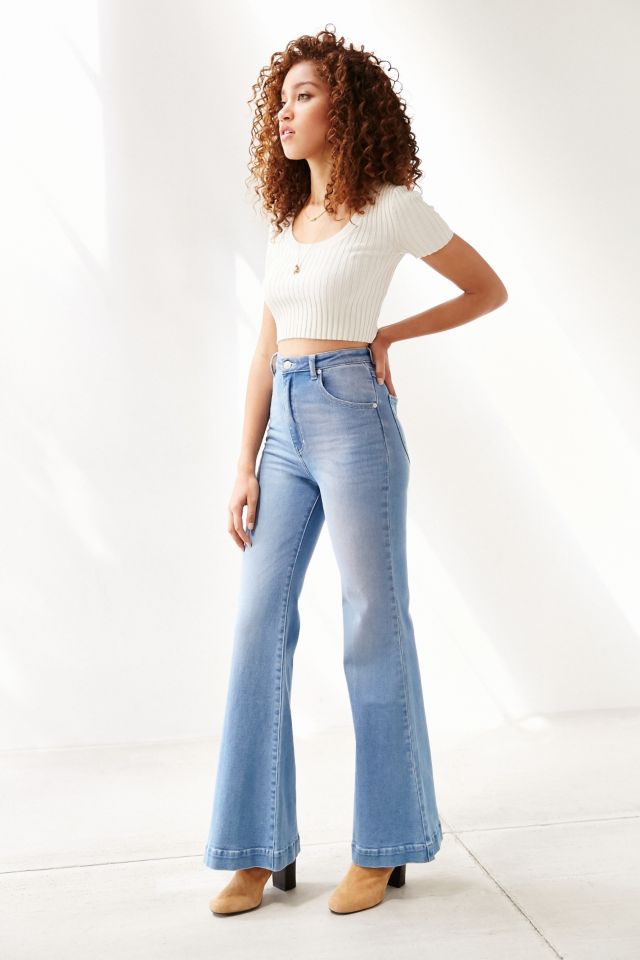 Rolla's East Coast High-Rise Flare Jean - Light Blue