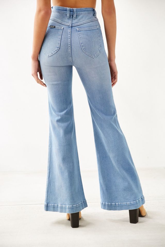 Rolla's East Coast High-Rise Flare Jean - Light Blue #4
