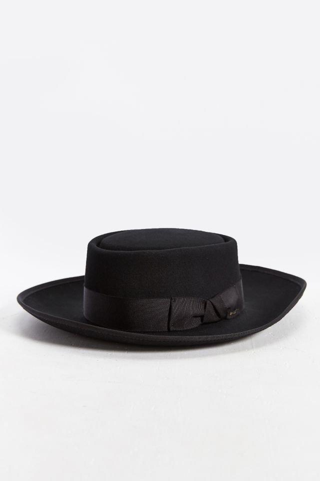 Mens wide brim store pork pie hat