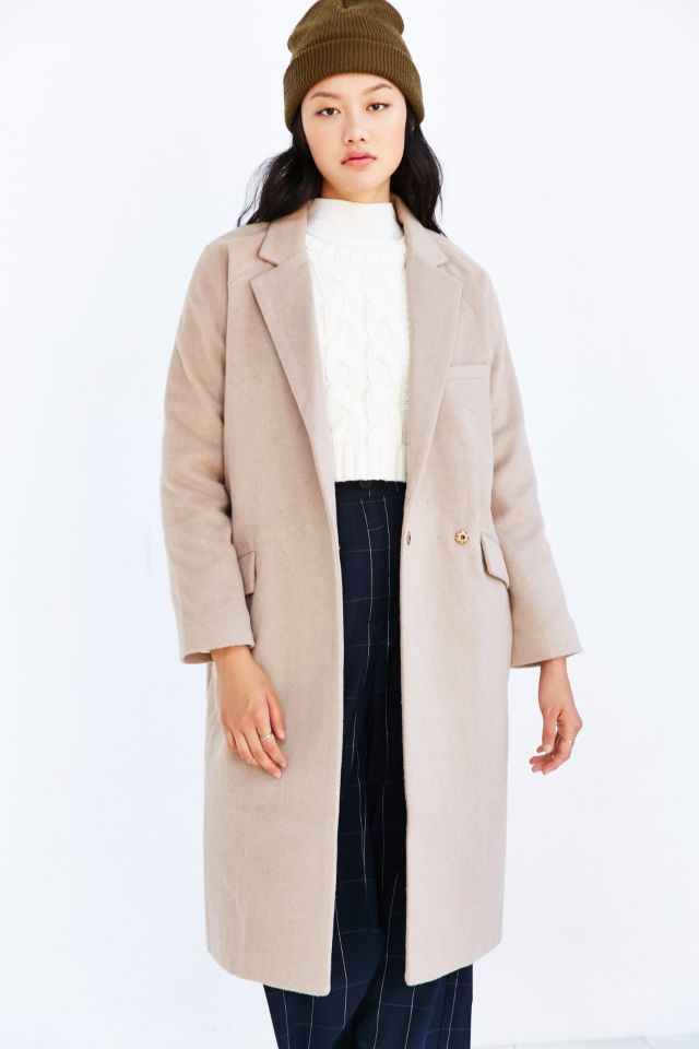 Native Youth Longline Brushed Coat #2