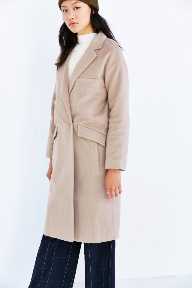 Native Youth Longline Brushed Coat #5