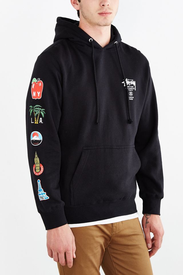 Stussy World Tour Flags Pullover Hoodie Sweatshirt | Urban Stussy World Tour Flags Pullover Hoodie Sweatshirt | Urban