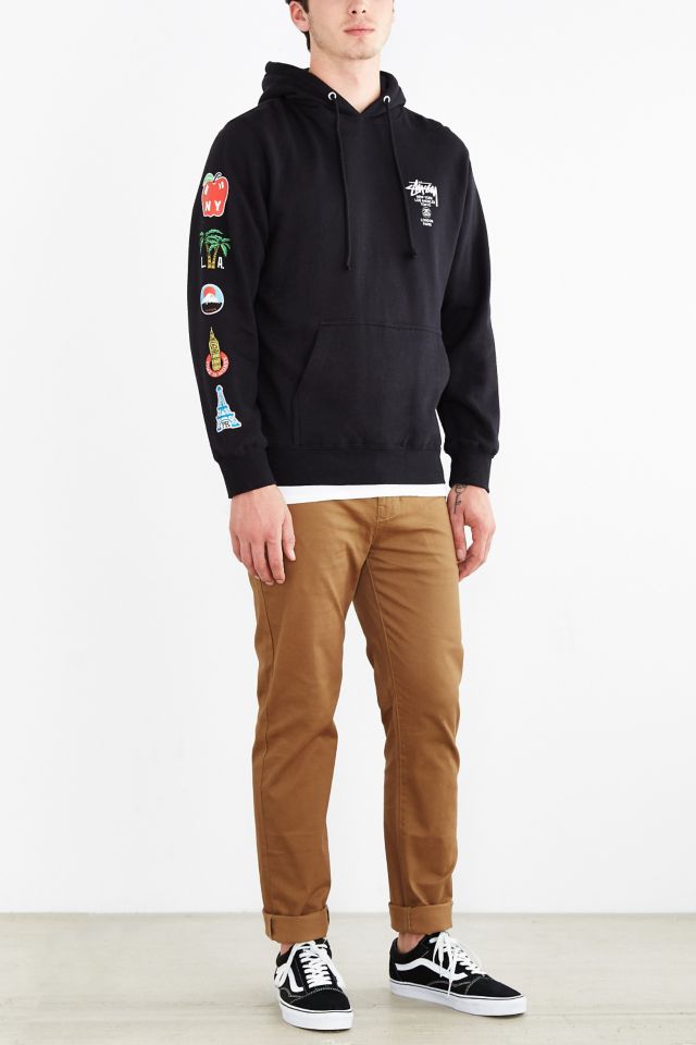 Stussy flags hoodie hotsell