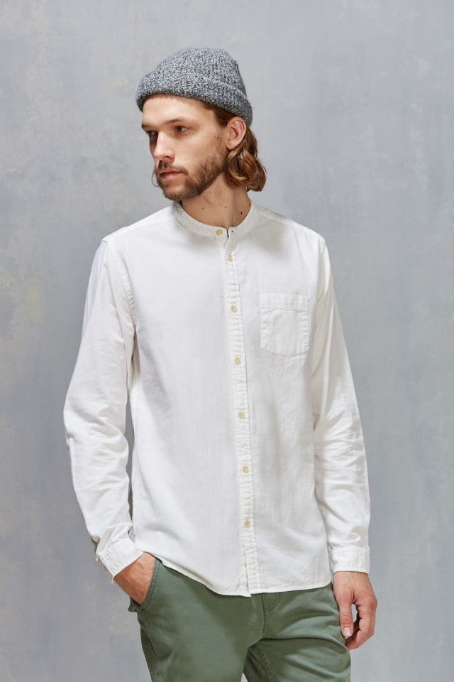 CPO Stevens Band Collar Button-Down Shirt | Urban Outfitters