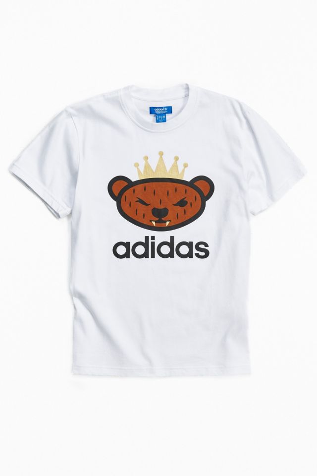 adidas Originals By NIGO Brown Bear Logo Tee