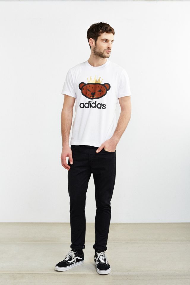 adidas Originals By NIGO Brown Bear Logo Tee