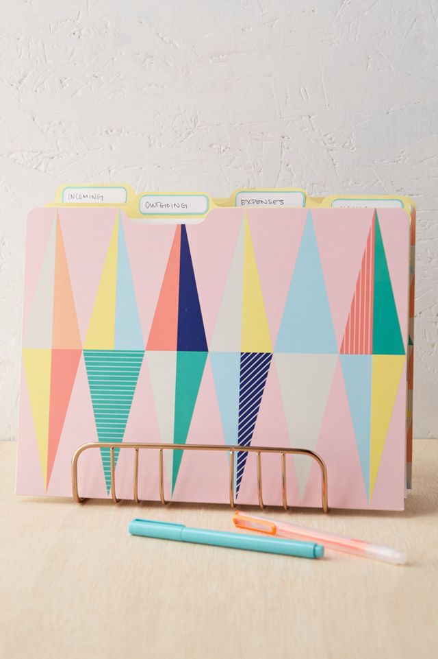 Geo Pastel File Folders Set | Urban Outfitters