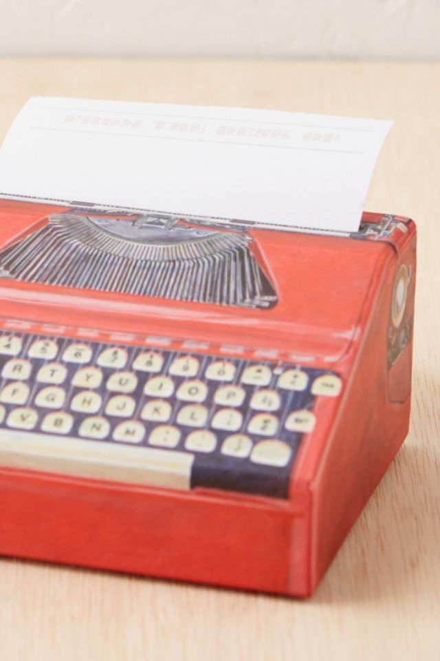 Typewriter Memo Pad #2