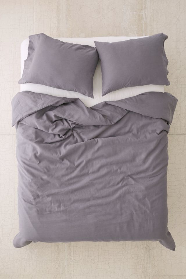 Assembly Home Linen Blend Duvet Cover - Charcoal #1