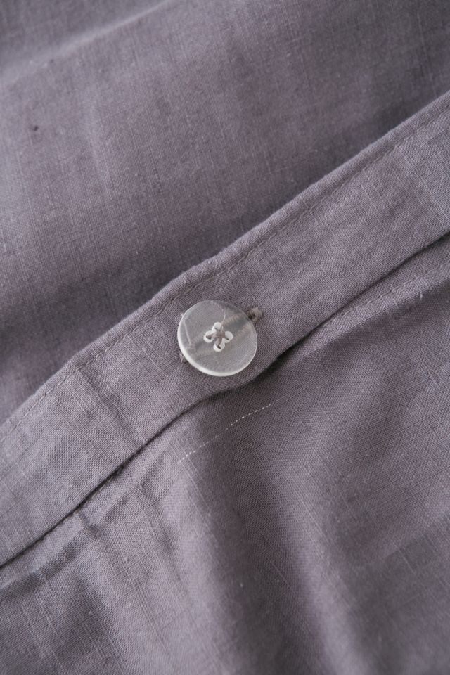 Assembly Home Linen Blend Duvet Cover - Charcoal #4