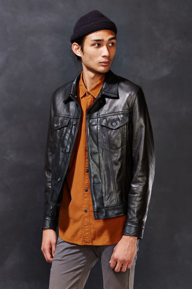 Schott leather store tanker jacket