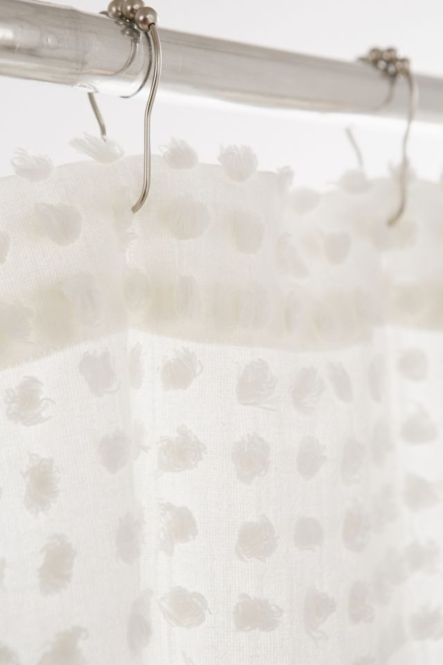 Plum & Bow Pompom Dot Shower Curtain #1