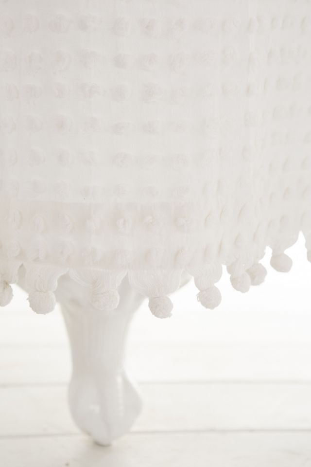 Plum & Bow Pompom Dot Shower Curtain #2