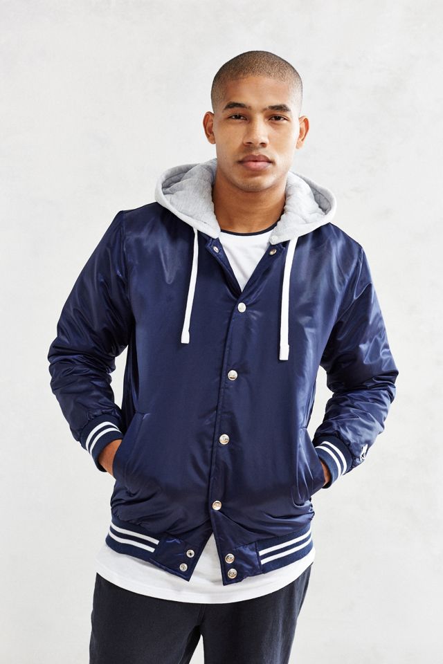 Starter Black Label Hooded Varsity Jacket | Urban Outfitters