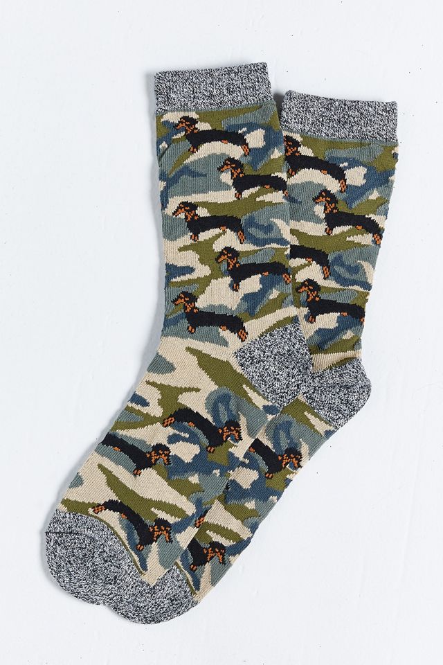 Camo Dachshund Sock Urban Outfitters Canada