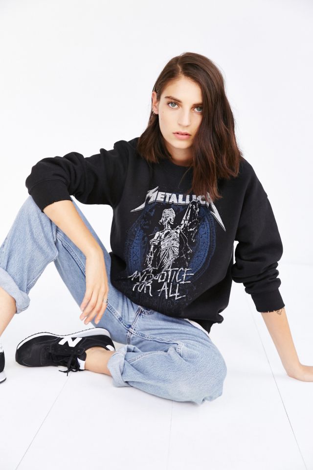 Metallica Justice For All Sweatshirt Urban Outfitters Canada