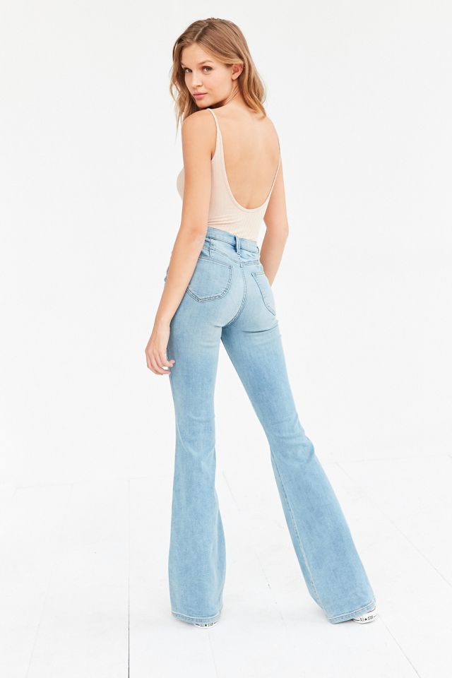 BDG Morrison High-Rise Flare Jean - Light Blue | Urban Outfitters