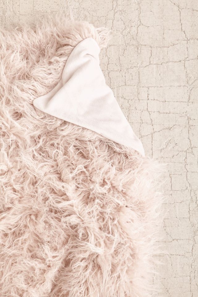 Faux Lamb Fur Throw Blanket #2