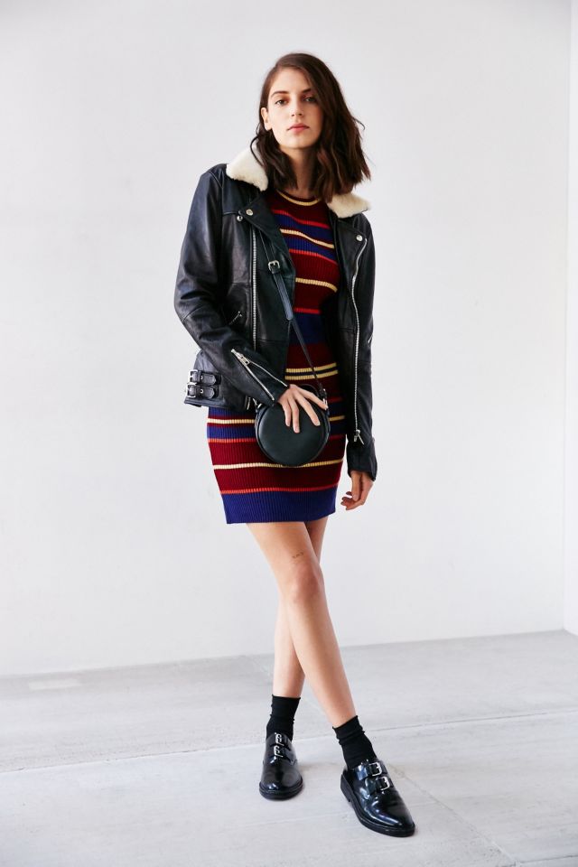 Robe-chandail à rayures bariolées BDG #4