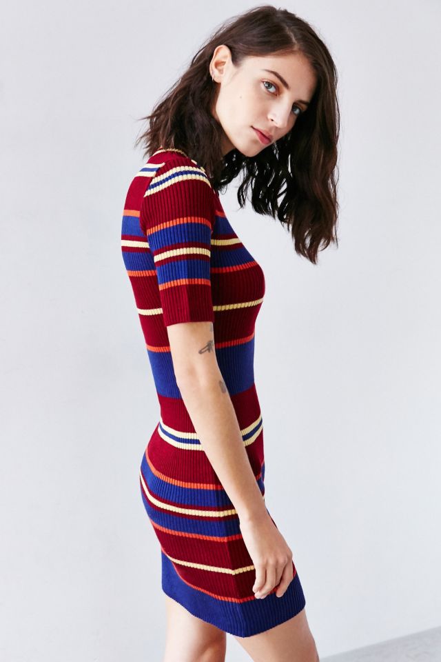 Robe-chandail à rayures bariolées BDG #5