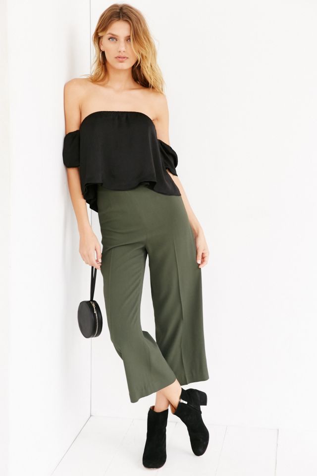 Lucca Couture Silky Off-The-Shoulder Blouse #1