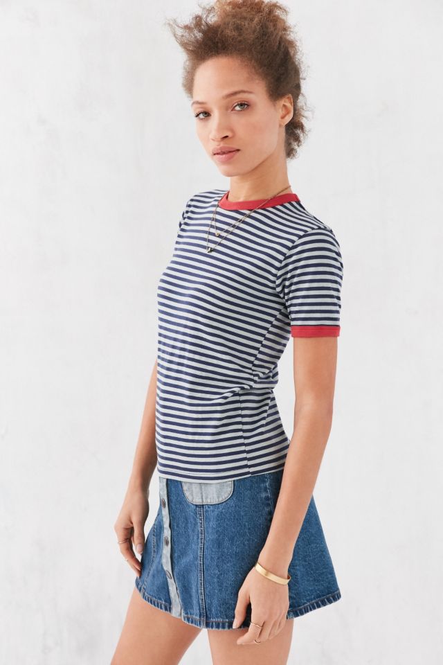 Truly Madly Deeply Jewel Stripe Ringer Tee #2