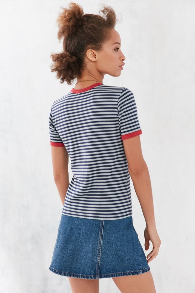 Truly Madly Deeply Jewel Stripe Ringer Tee #3