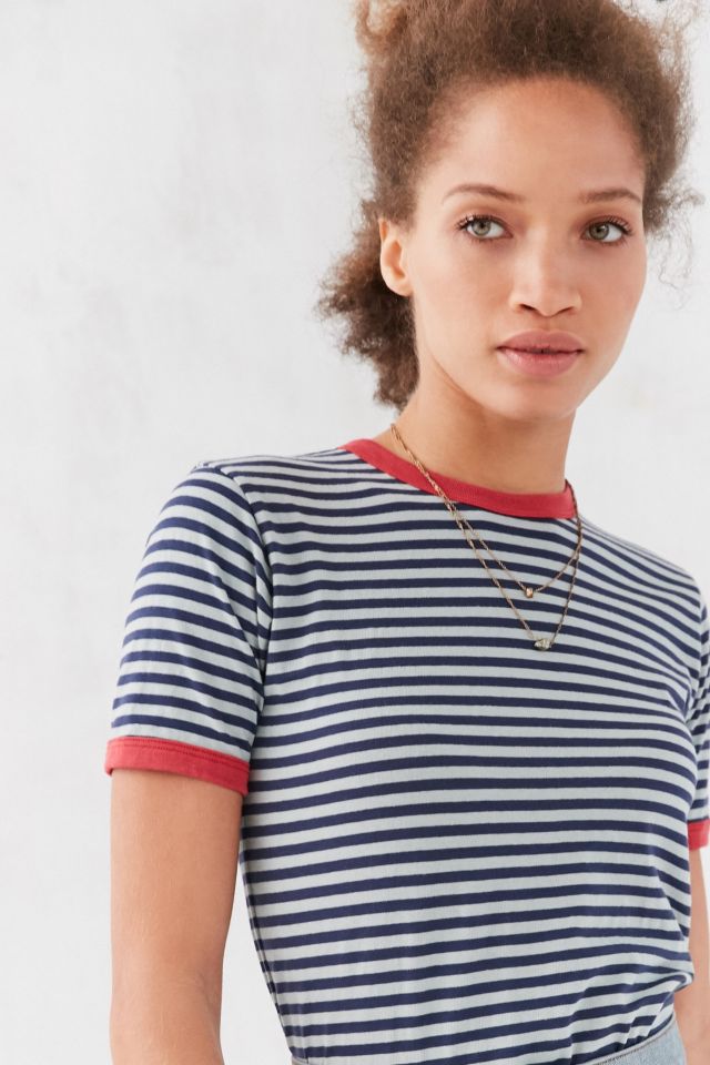 Truly Madly Deeply Jewel Stripe Ringer Tee #4