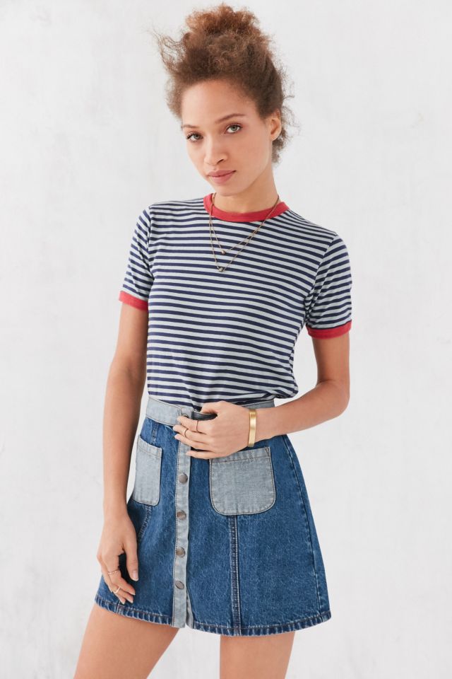 Truly Madly Deeply Jewel Stripe Ringer Tee #5