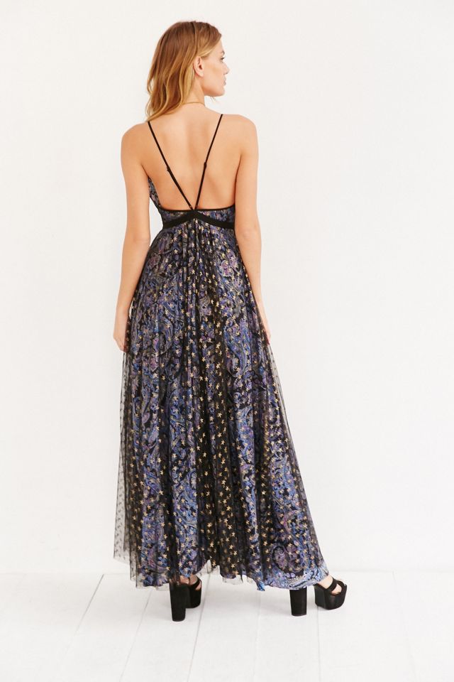 Ecote Paisley Wrap Maxi Dress
