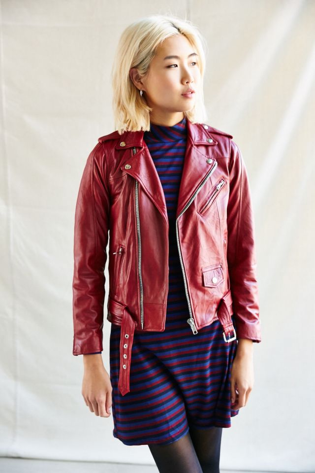 PeleCheCoco Leather Biker Jacket Urban Outfitters Canada