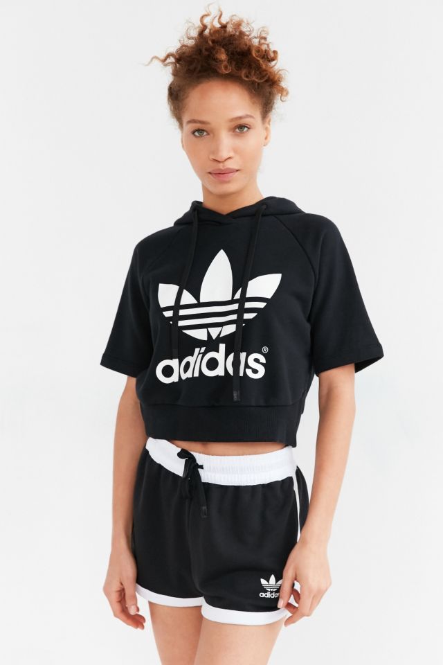 Cropped hot sale sweater adidas