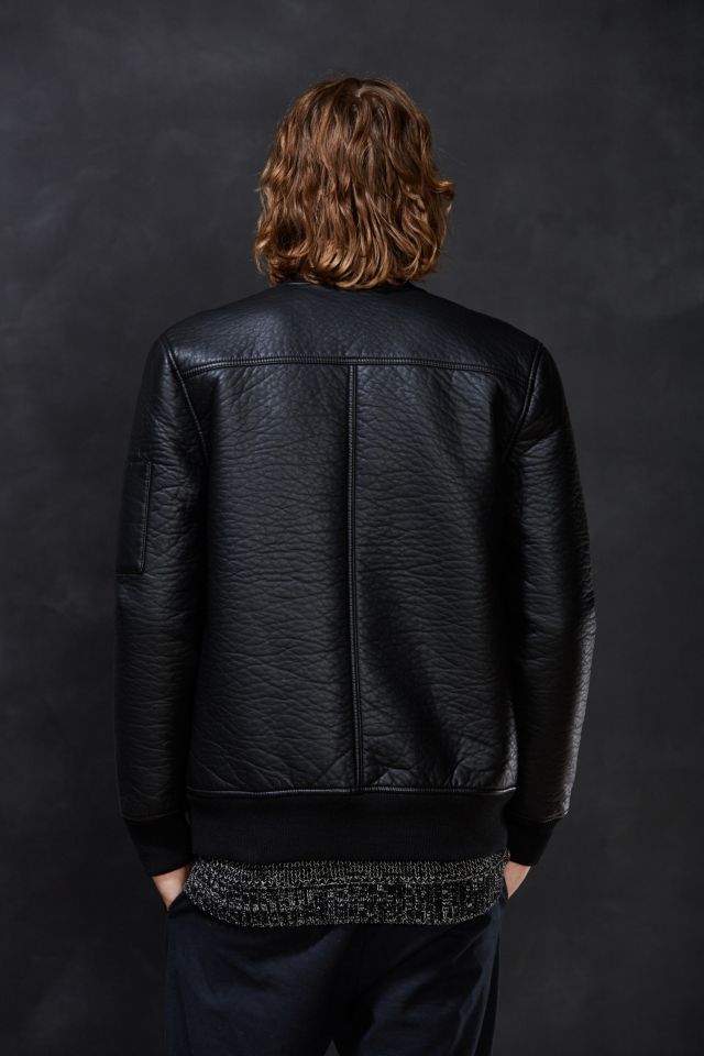 Blouson aviateur en simili-cuir KR3W Burnett #5