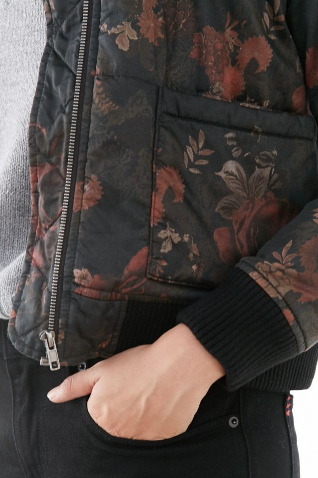 Silence + Noise Floral Utility Bomber Jacket #2