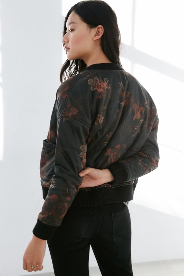 Silence + Noise Floral Utility Bomber Jacket #3