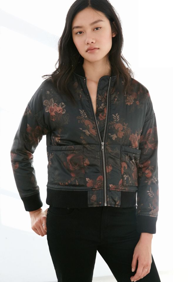 Silence + Noise Floral Utility Bomber Jacket #4