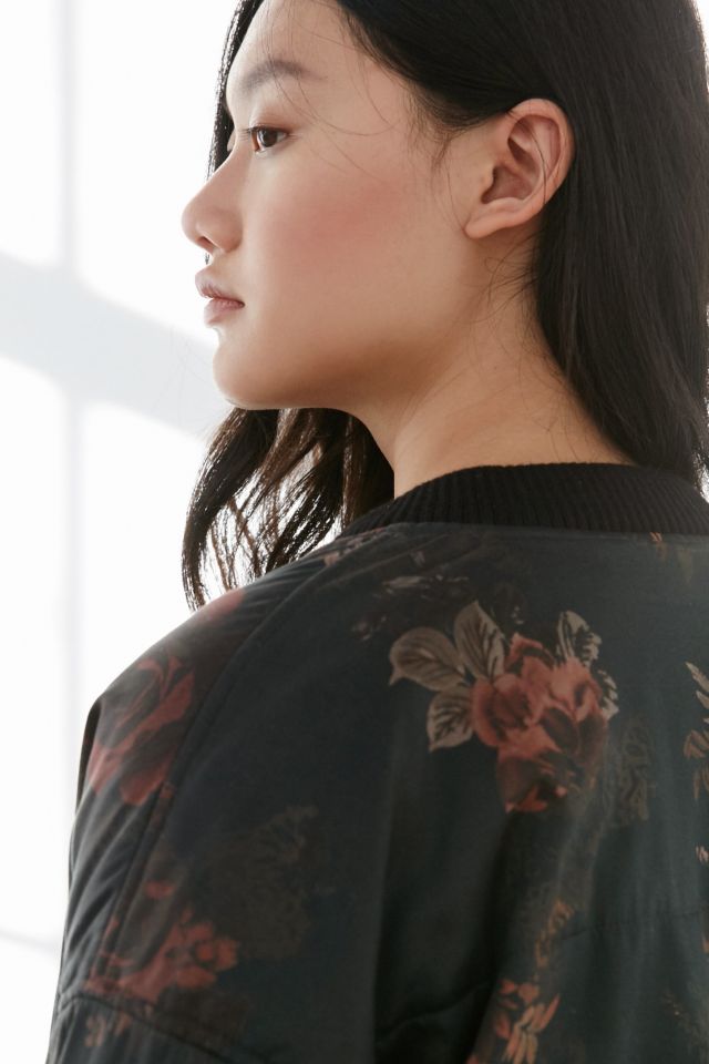 Silence + Noise Floral Utility Bomber Jacket #5