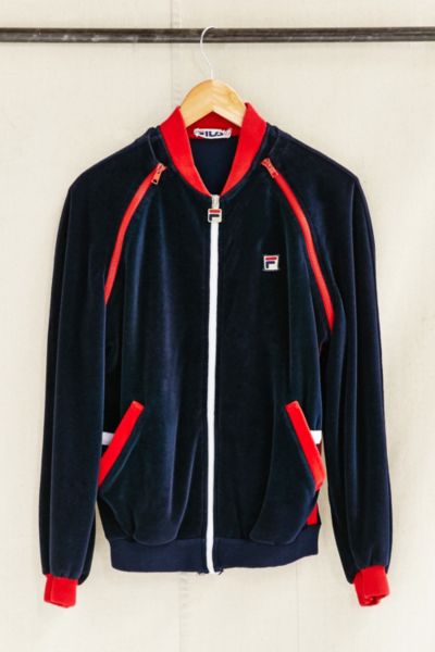 Vintage FILA Velour Vest Jacket | Urban Outfitters