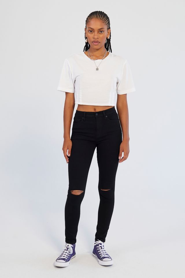 Black ripped hot sale jeans urban outfitters