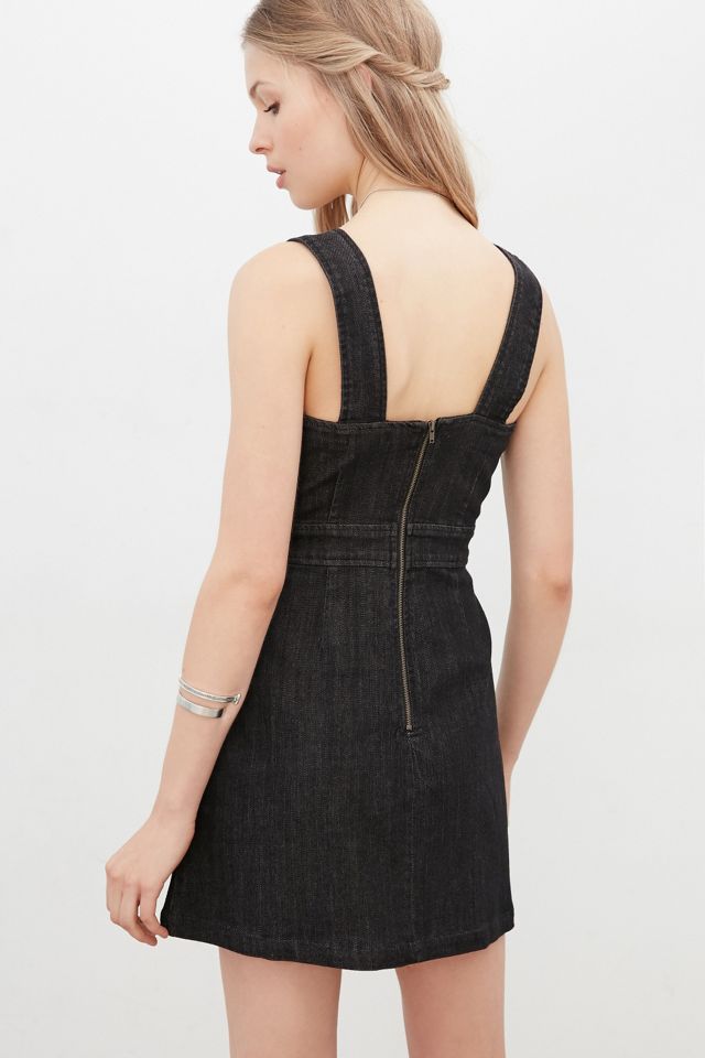 urban outfitters denim dress Just Add Joy Mini | Trendy Women's Dress halter straps super cute urban outfitters denim